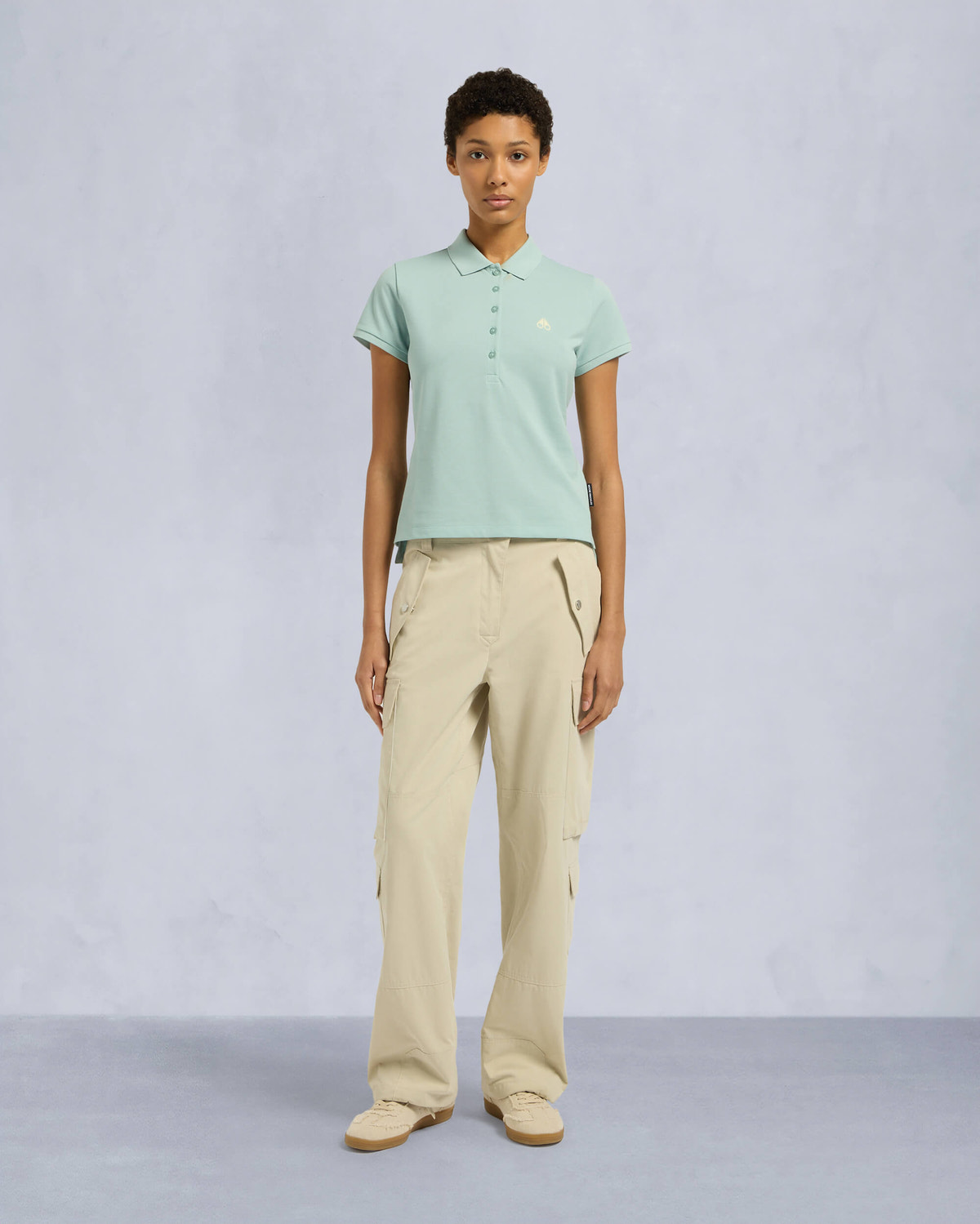 Moose Knuckles Womens Sherbrooke Polo TIDE M15LT710 Front Category