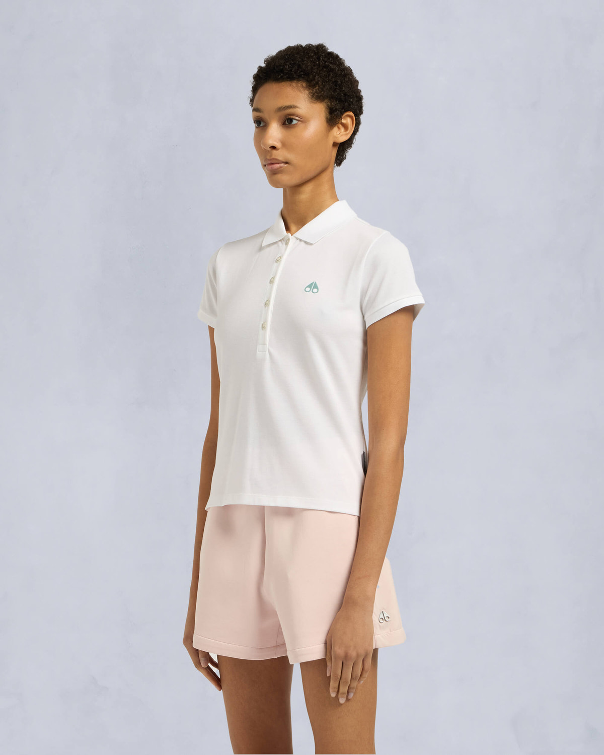 Moose Knuckles Womens Sherbrooke Polo Milky Way M15LT710 Front
