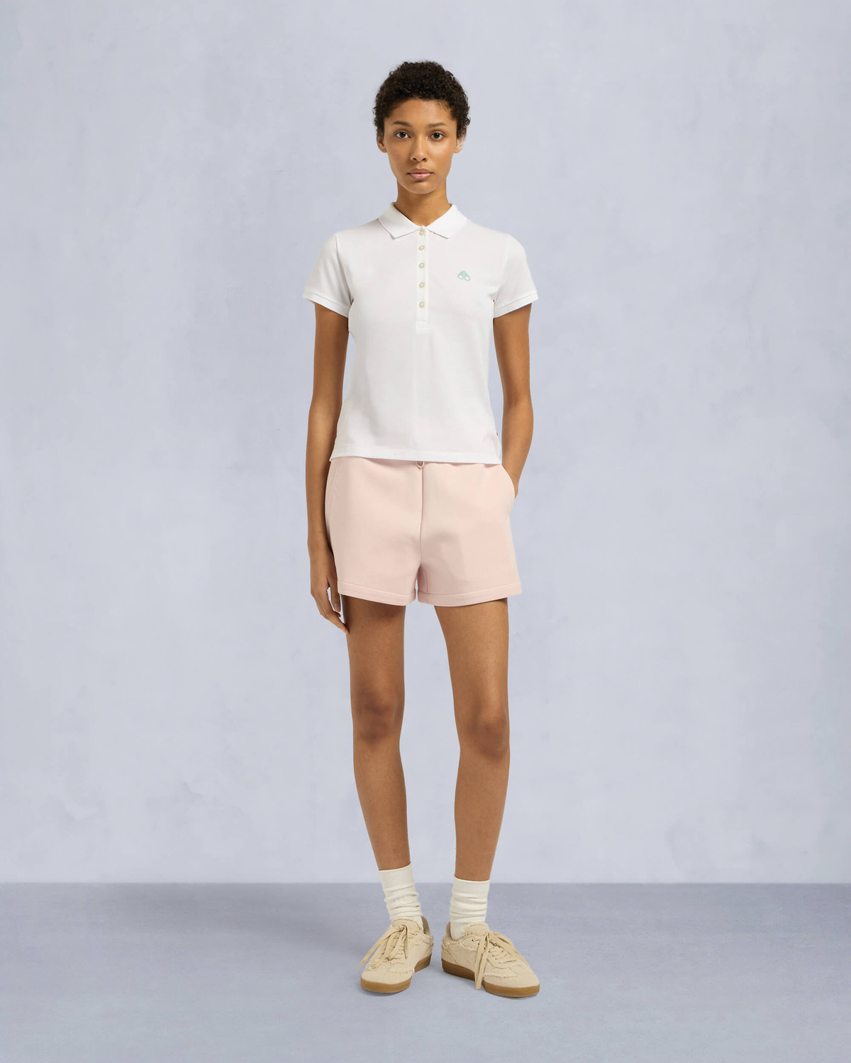 Moose Knuckles Womens Sherbrooke Polo Milky Way M15LT710 Front Category