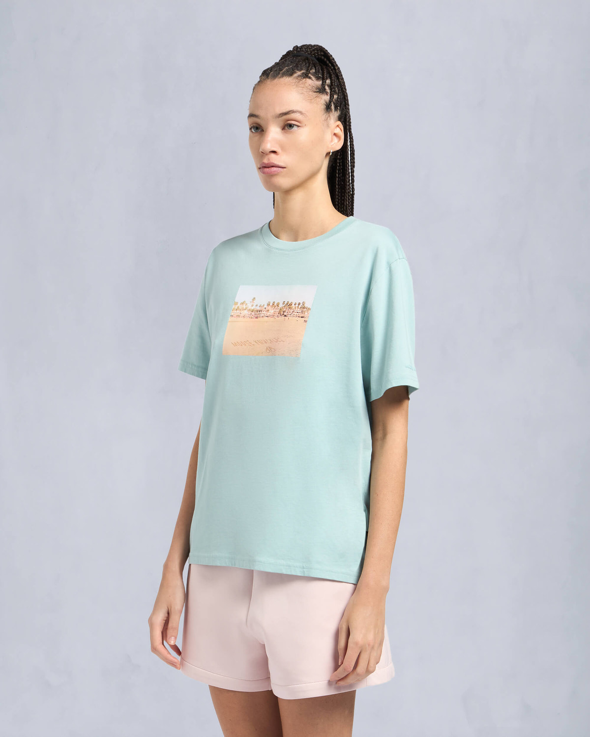 Moose Knuckles Womens Oka Polaroid Tee TIDE M15LT722 Front