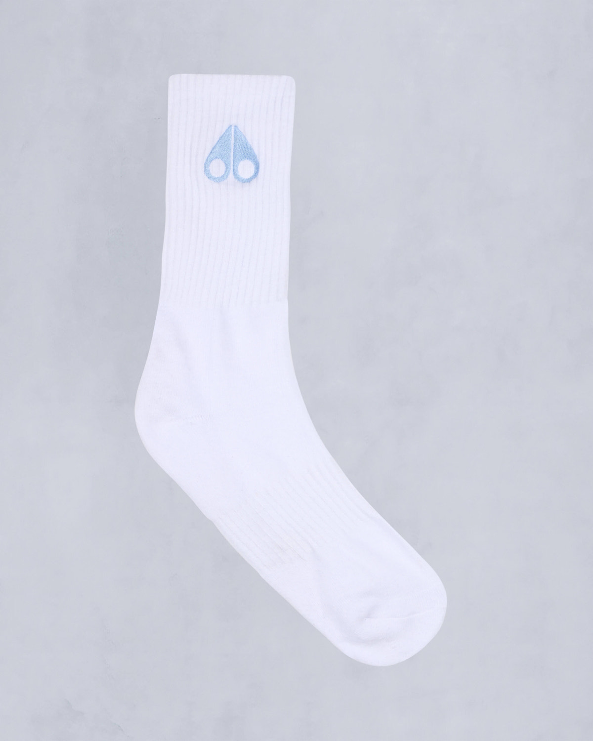 Moose Knuckles Accessories Logo Icon Socks WHITE W/SEA LOGO M15MA505 - GM