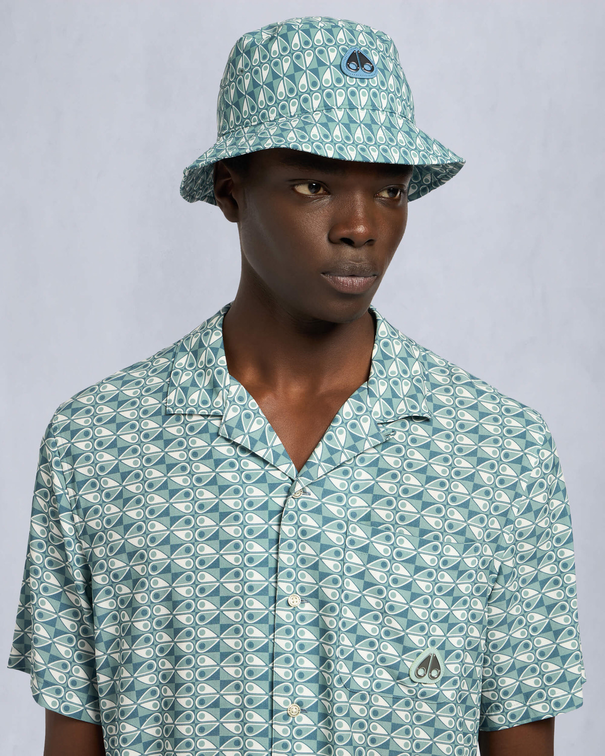 Moose Knuckles Accessories The Bay Bucket Hat TIDE COMBO M15MA538H2 Front Category
