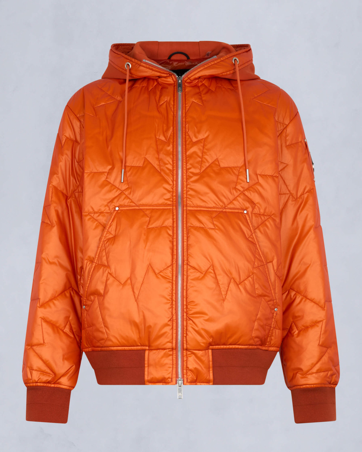Moose Knuckles Mens Leaf Quilt Bomber Jacket ALERT M15MB050 - GM