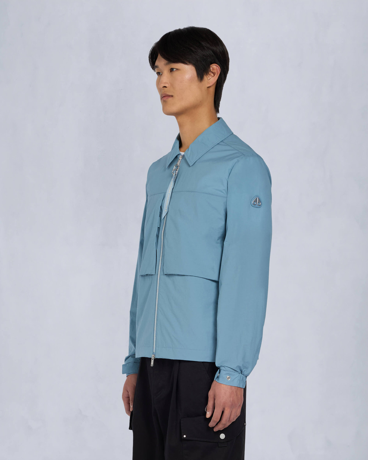 Moose Knuckles Mens Waverly Shirt Jacket SEA M15MJ116 Front