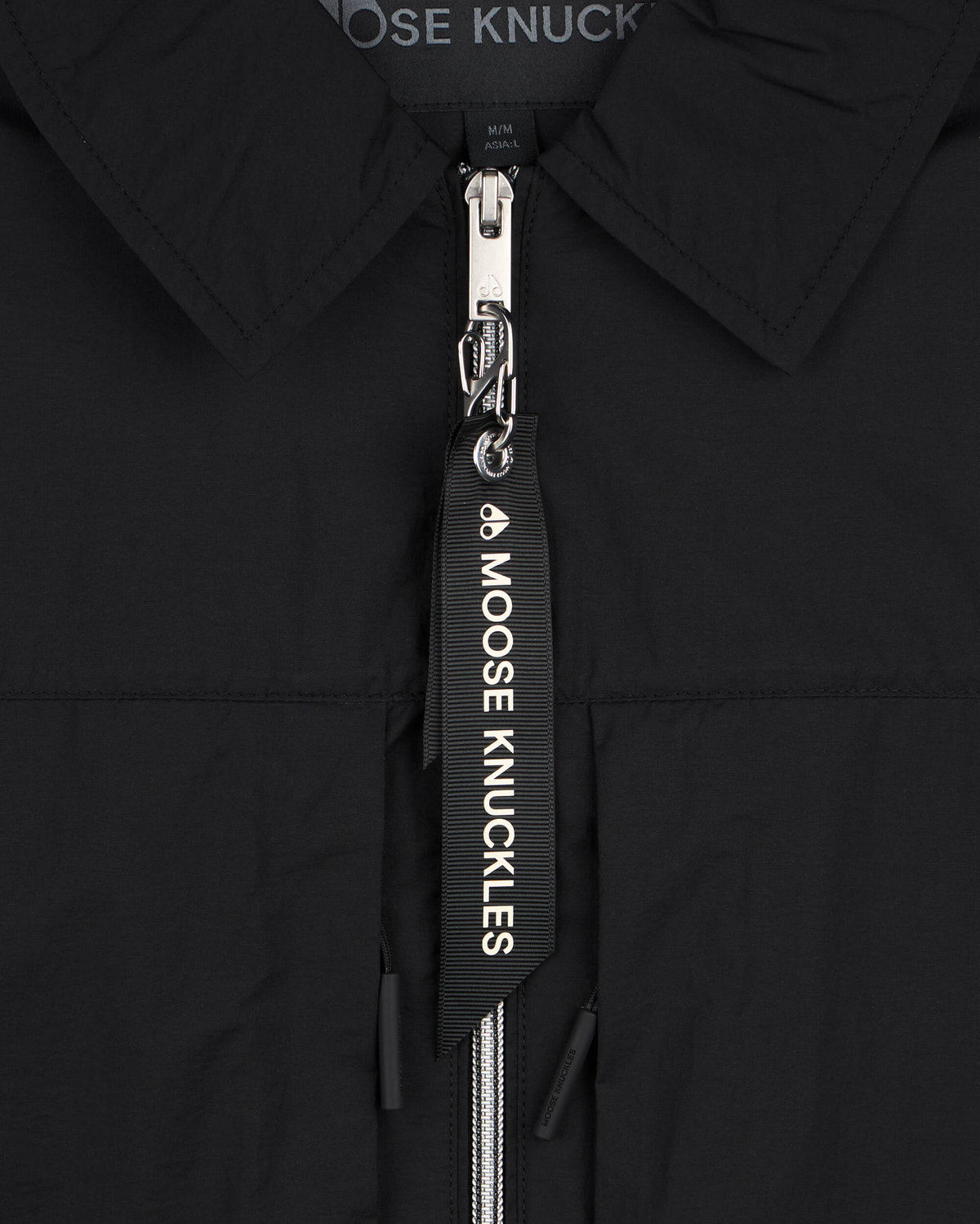 Moose Knuckles Mens Waverly Shirt Jacket Black M15MJ116 Detail1