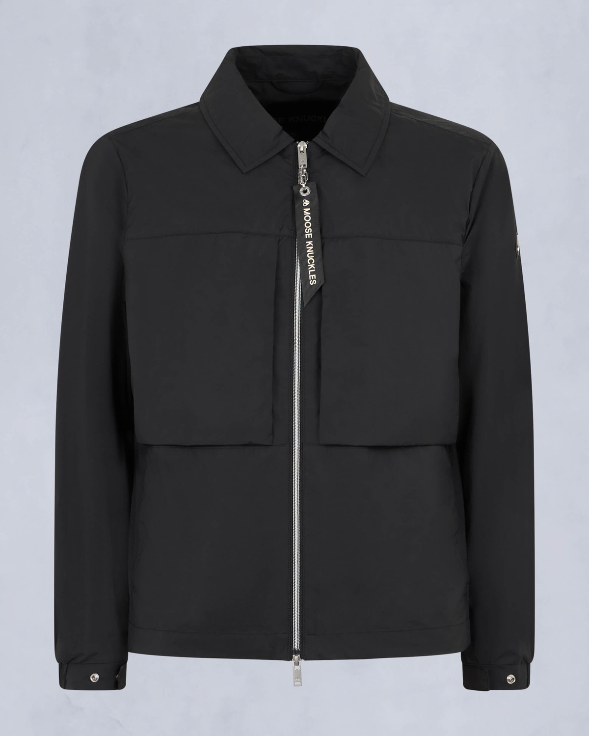 Moose Knuckles Mens Waverly Shirt Jacket Black M15MJ116 - GM
