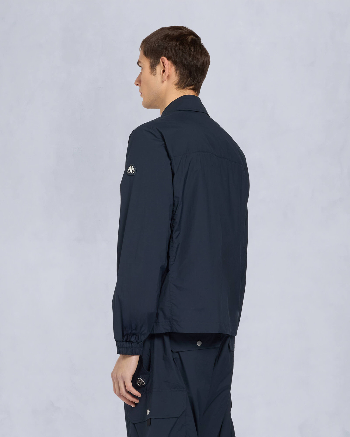 Moose Knuckles Mens Waverly Shirt Jacket Navy M15MJ116 Back