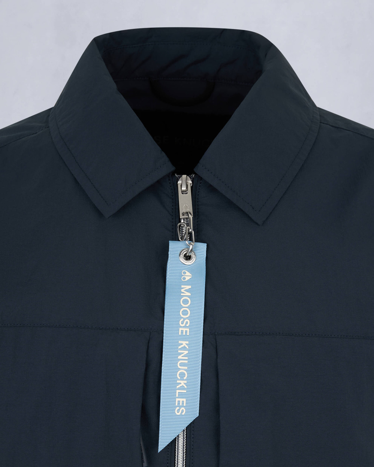 Moose Knuckles Mens Waverly Shirt Jacket Navy M15MJ116 Detail1