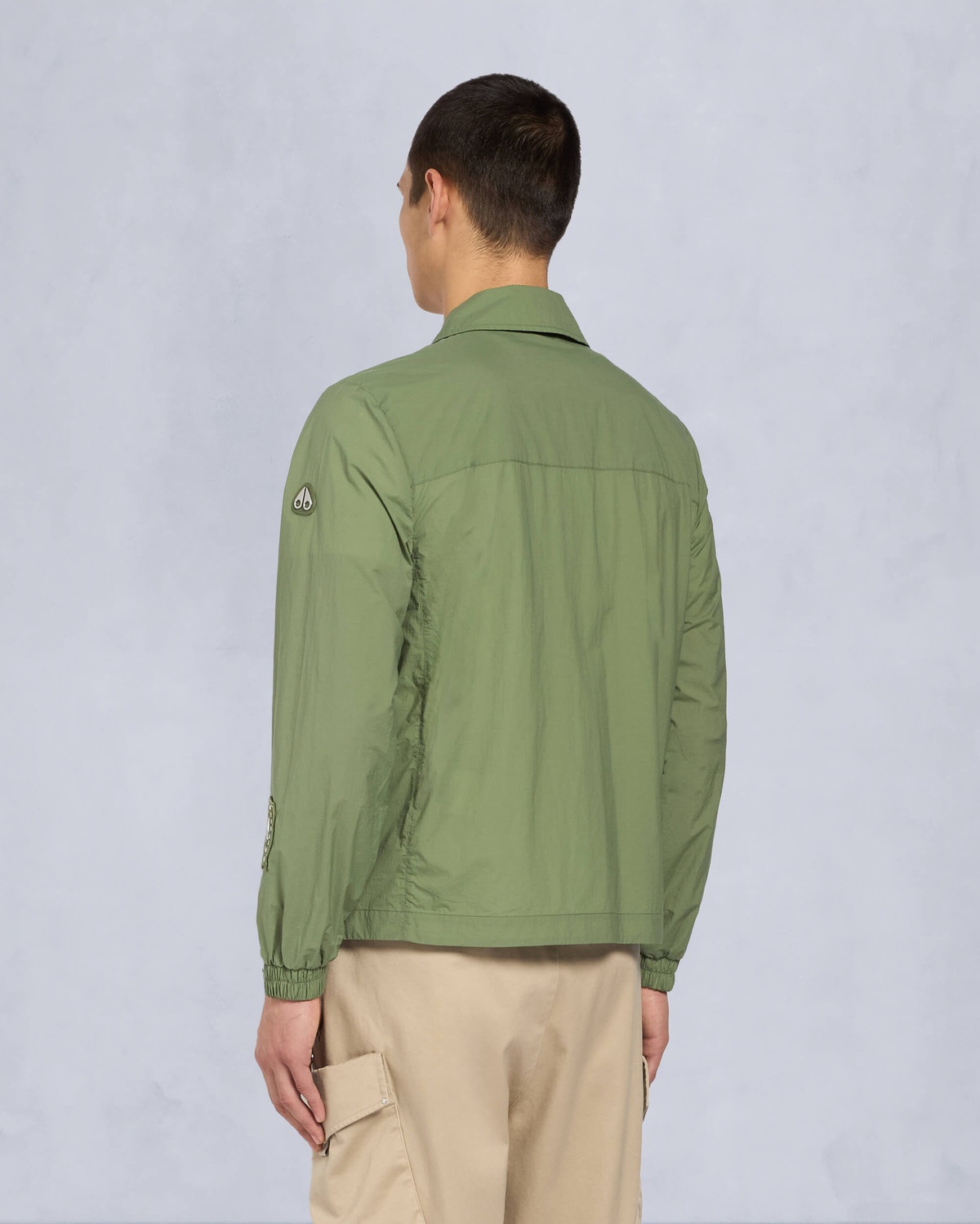 Moose Knuckles Mens Waverly Shirt Jacket KELP M15MJ116H Back