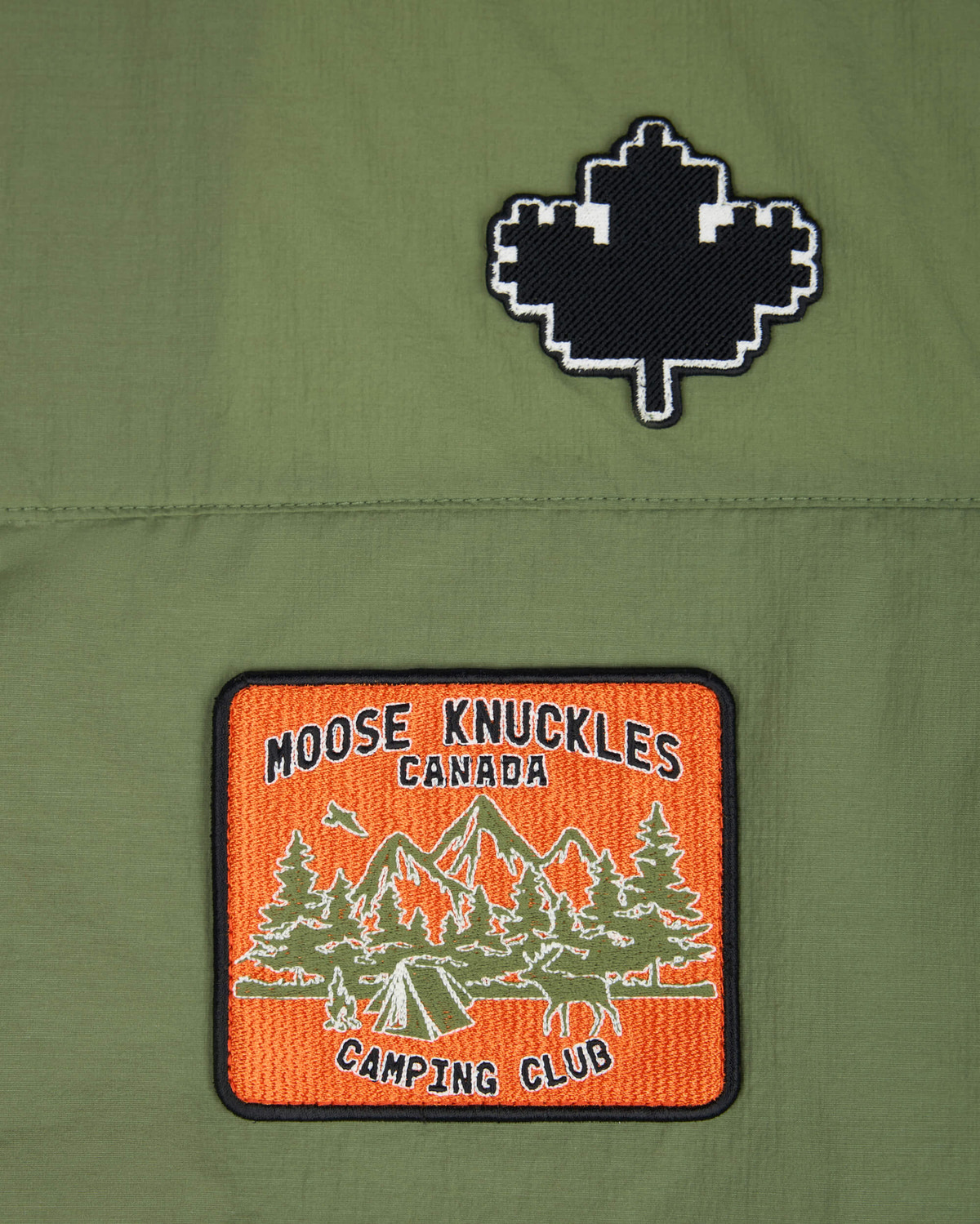 Moose Knuckles Mens Waverly Shirt Jacket KELP M15MJ116H Detail1