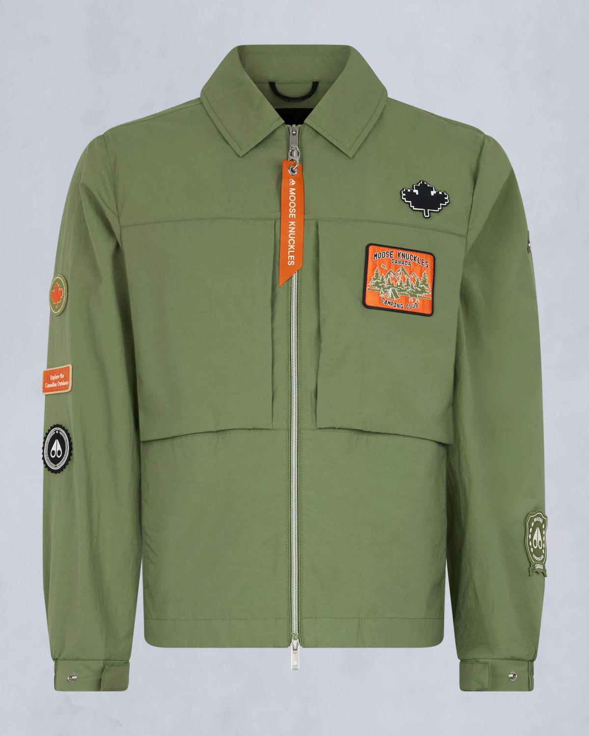 Moose Knuckles Mens Waverly Shirt Jacket KELP M15MJ116H - GM