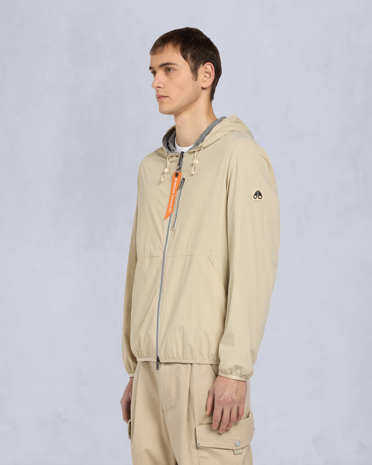 Moose Knuckles Mens Dominion Packable Jacket TANNED/BONE M15MJ119 Front