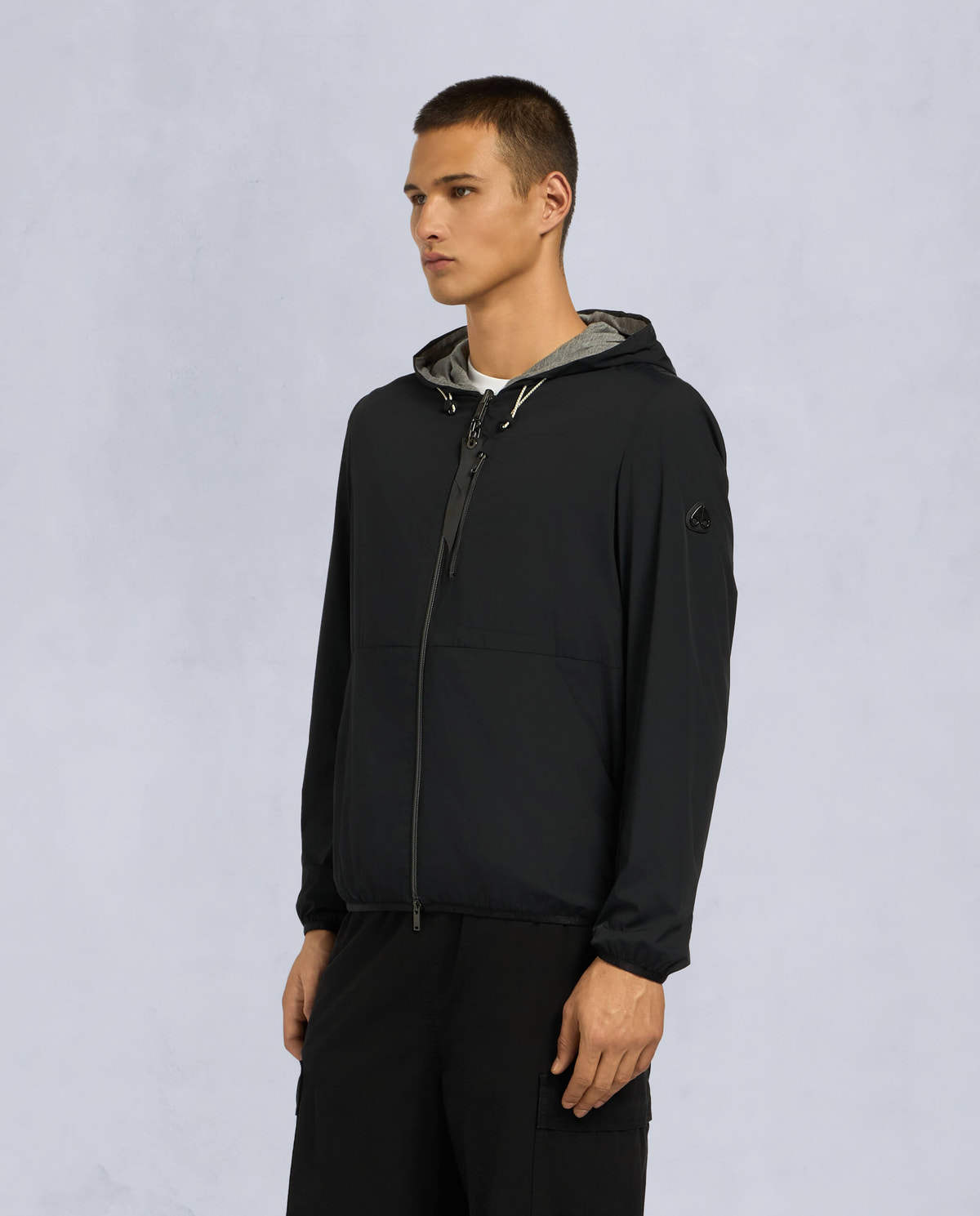 Moose Knuckles Mens Dominion Packable Jacket BLACK/DUSK M15MJ119 Front