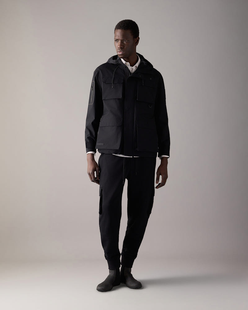 Moose Knuckles - M15MJ147 - Mansfield Rain Jacket - MENS - Black - Front Category