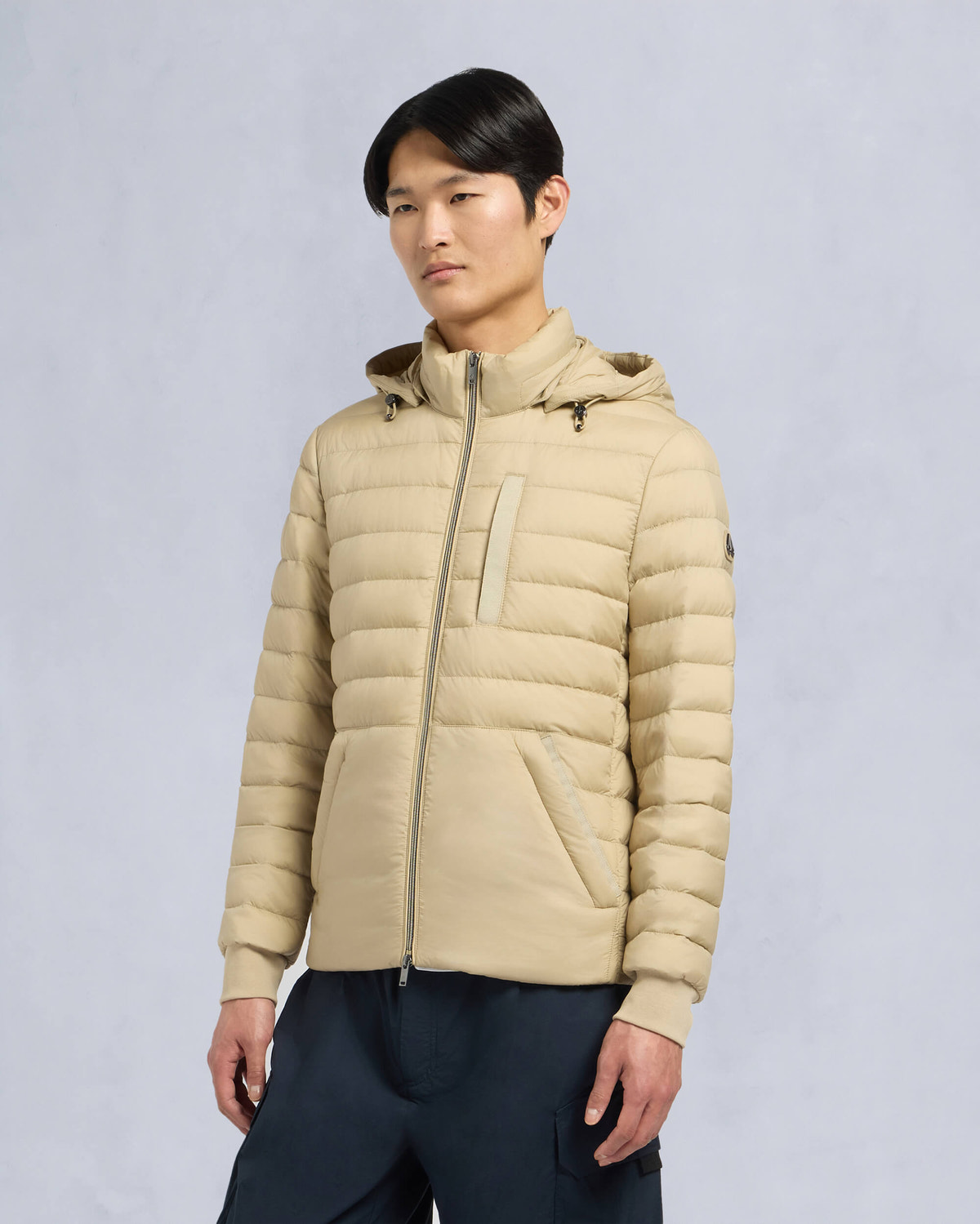 Moose Knuckles Mens Gregoire Air Down Jacket TANNED M15MJ149 Front
