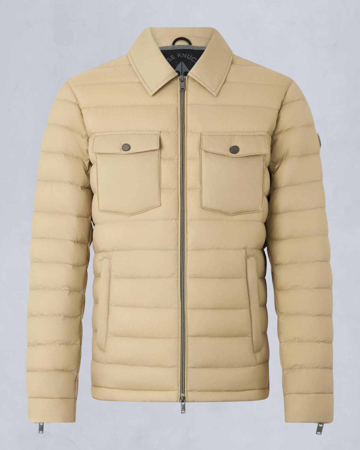 Moose Knuckles Mens Ashton Air Down Shirt Jacket TANNED M15MJ150 - GM