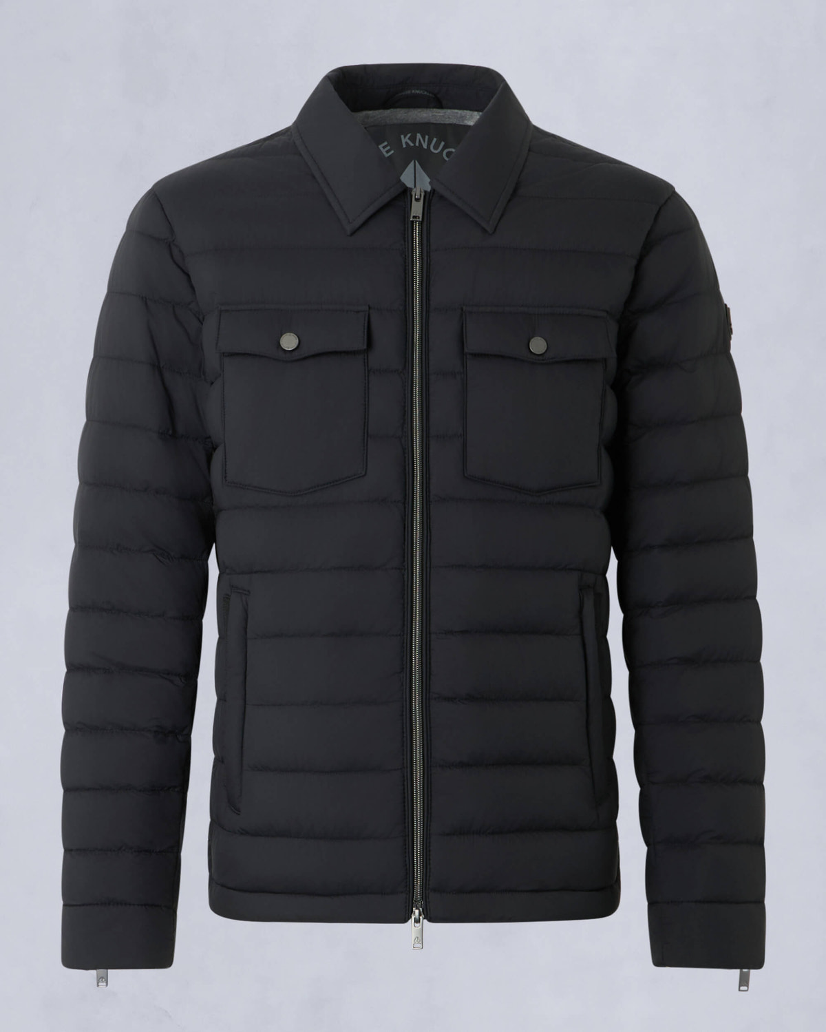Moose Knuckles Mens Ashton Air Down Shirt Jacket Black M15MJ150 - GM