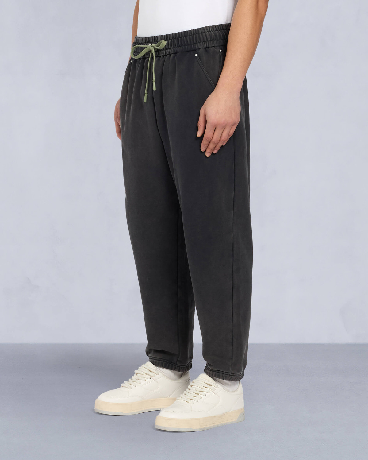 Moose Knuckles Mens Plateau Sweatpants Black M15MR775 Front