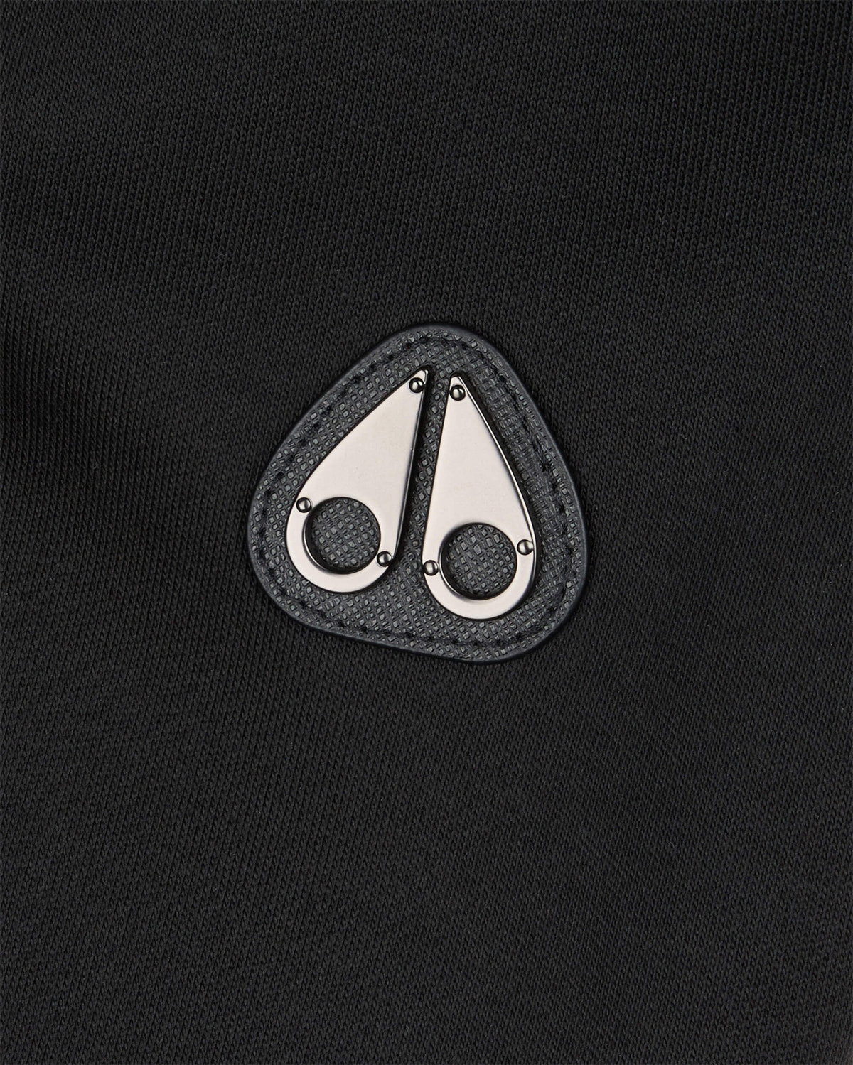 Moose Knuckles Mens Clarke Air Down Hybrid Hoodie Black / Shiny Black M15MS606 Detail1