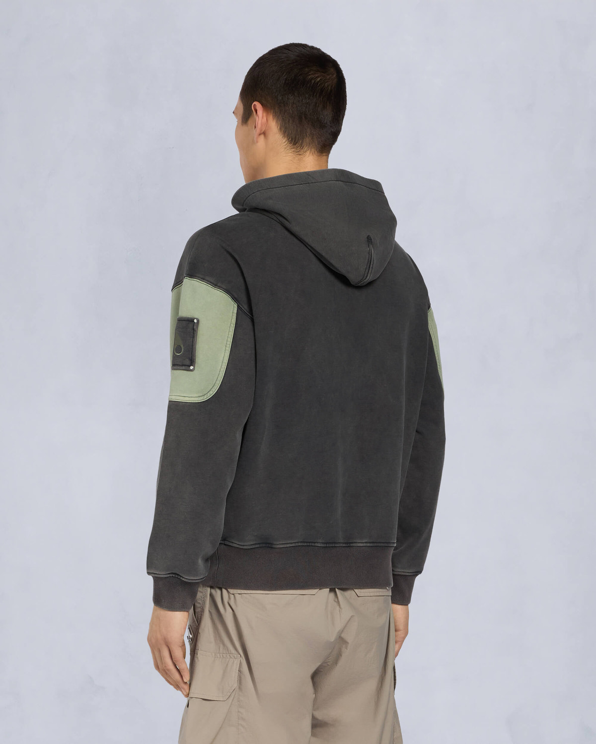 Moose Knuckles Mens Plateau Pullover Hoodie Black M15MS641 Back