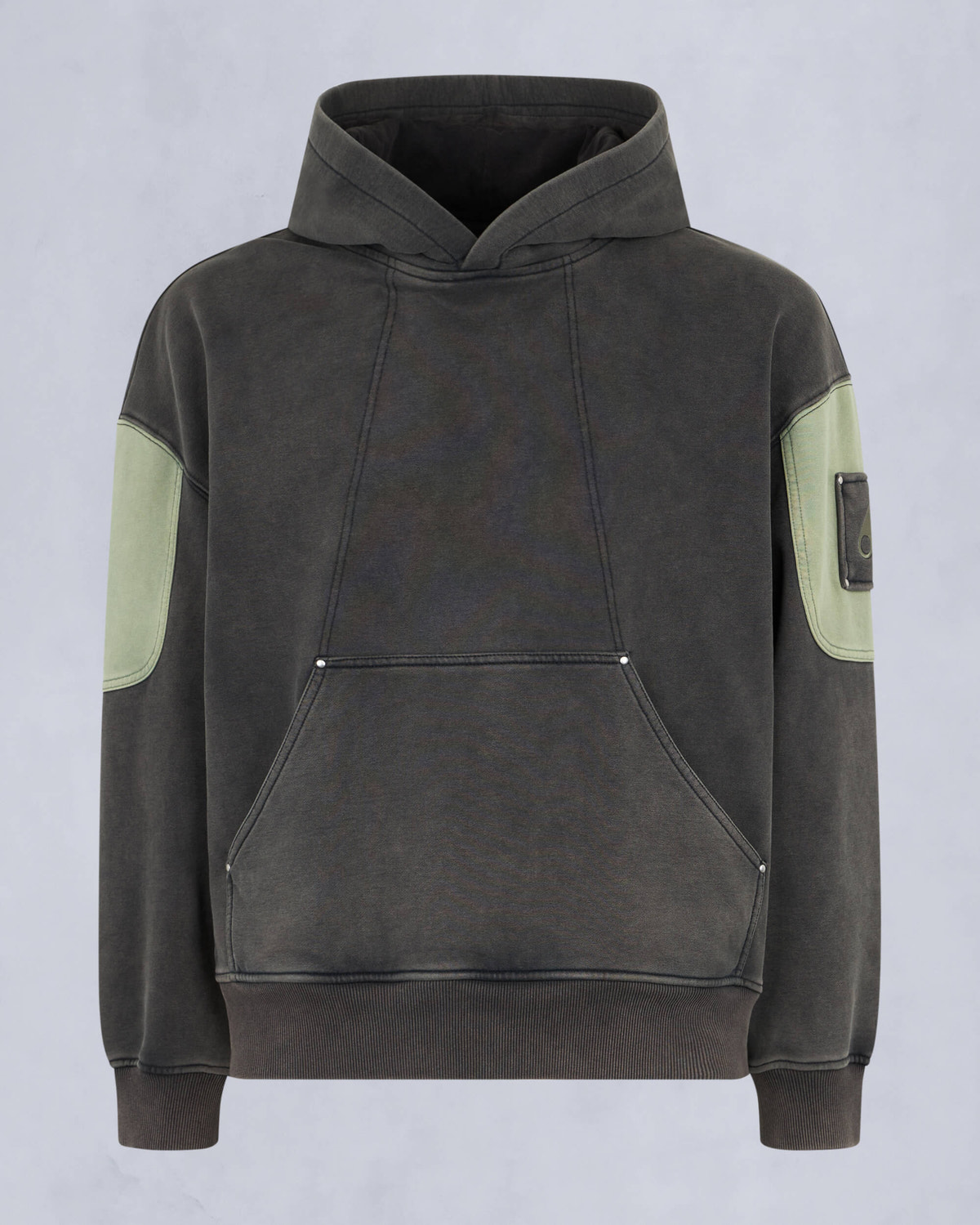 Moose Knuckles Mens Plateau Pullover Hoodie Black M15MS641 - GM