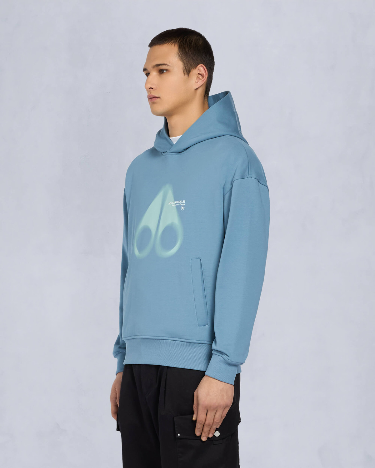 Moose Knuckles - M15MS653 - Maurice Pullover Hoodie - MENS - SEA - Front