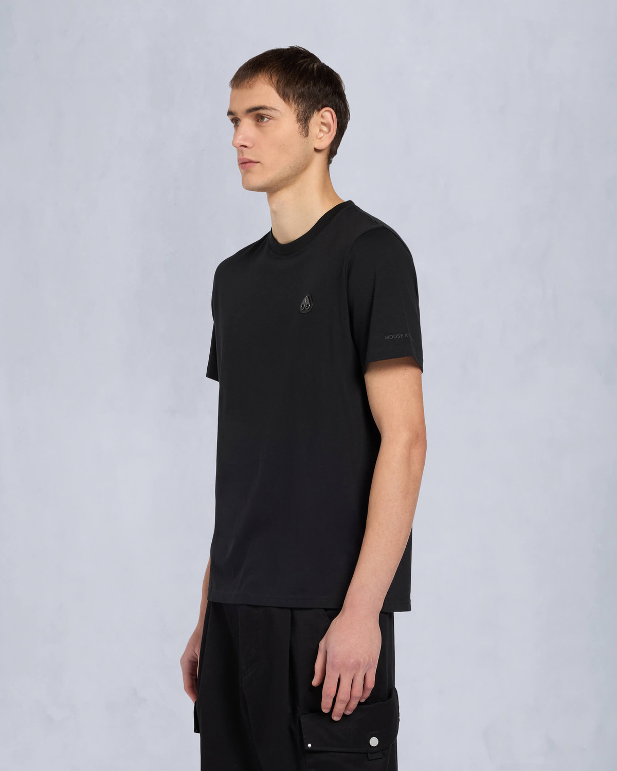 Moose Knuckles - M15MT777 - Crescent T-Shirt - MENS - Black - Front