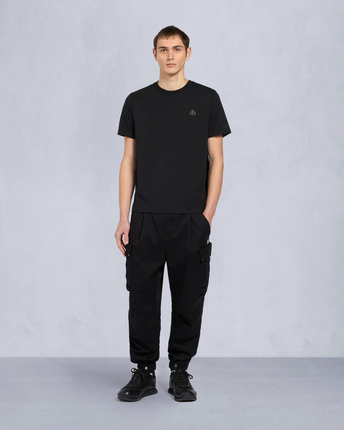 Moose Knuckles - M15MT777 - Crescent T-Shirt - MENS - Black - Front Category