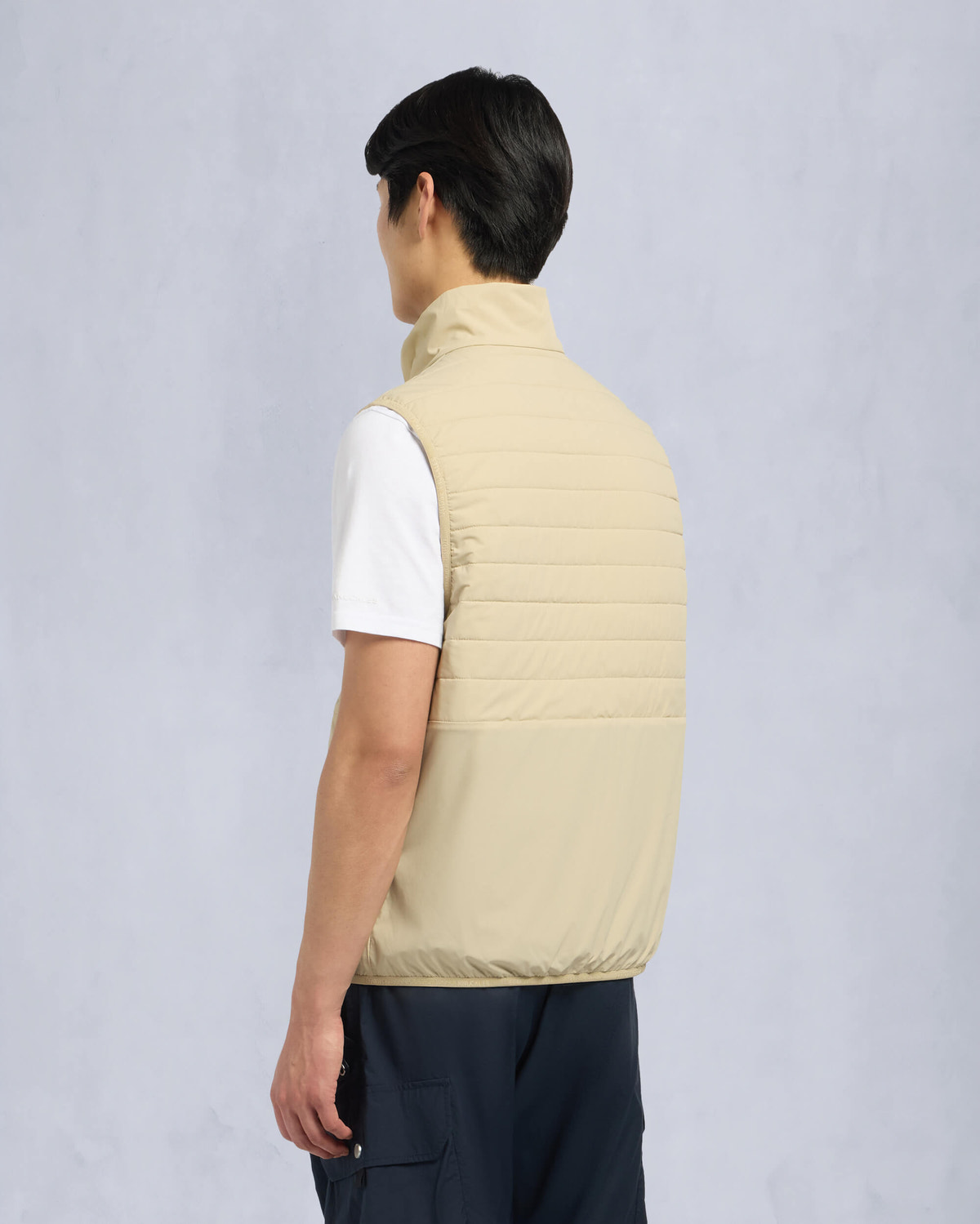Moose Knuckles Mens Dominion Packable Vest TANNED/BONE M15MV452 Back