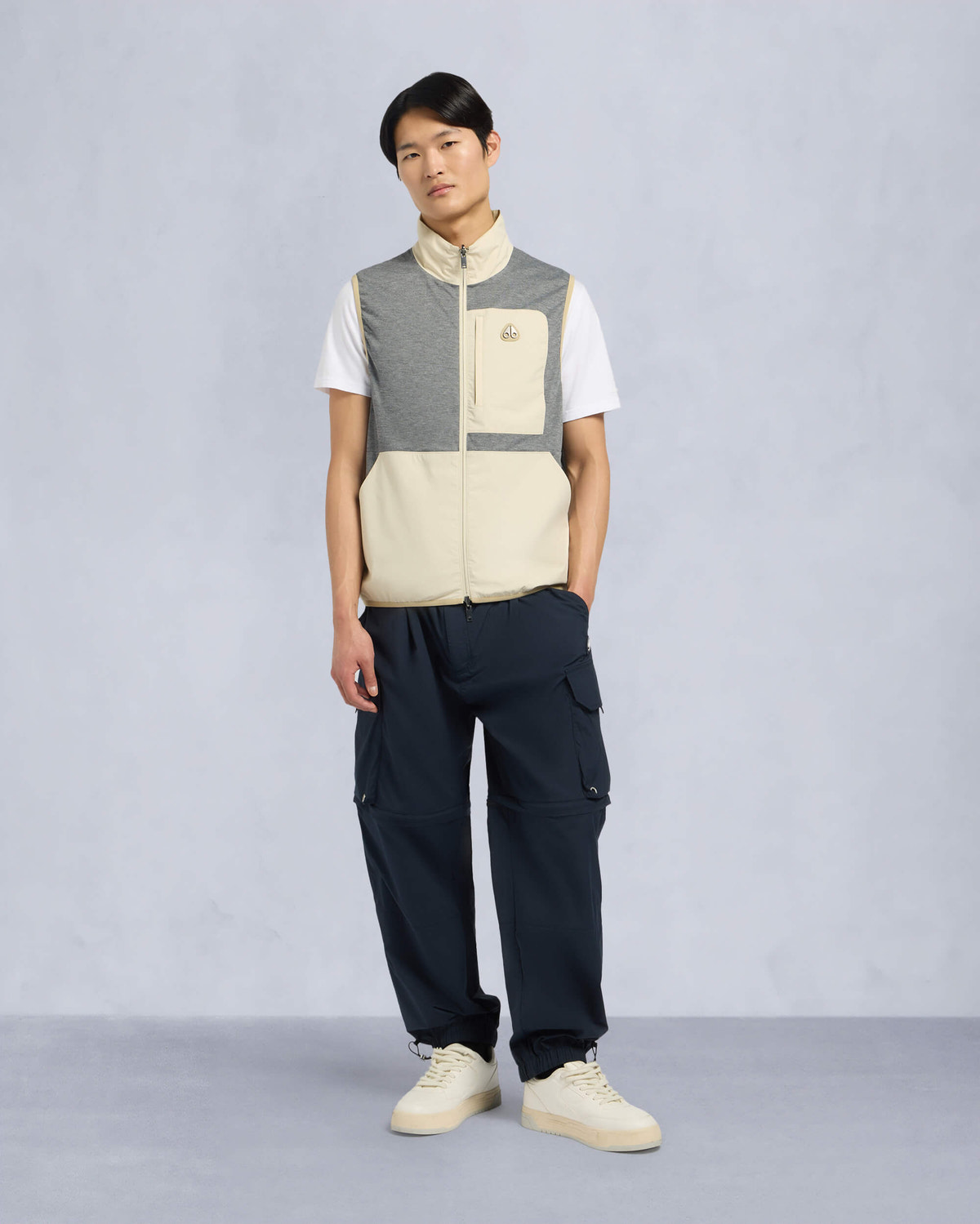 Moose Knuckles Mens Dominion Packable Vest TANNED/BONE M15MV452 Detail3