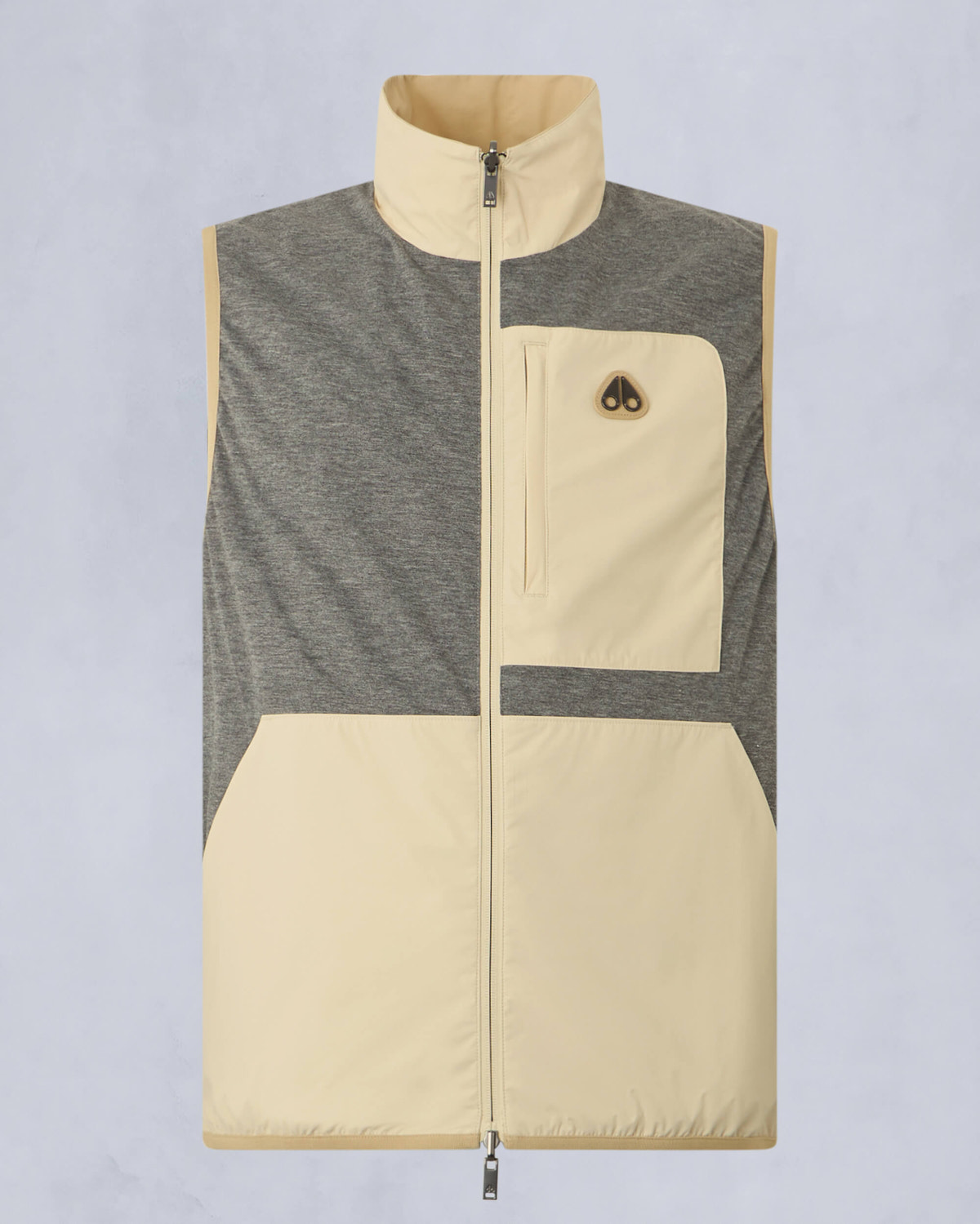 Moose Knuckles Mens Dominion Packable Vest TANNED/BONE M15MV452 Detail7
