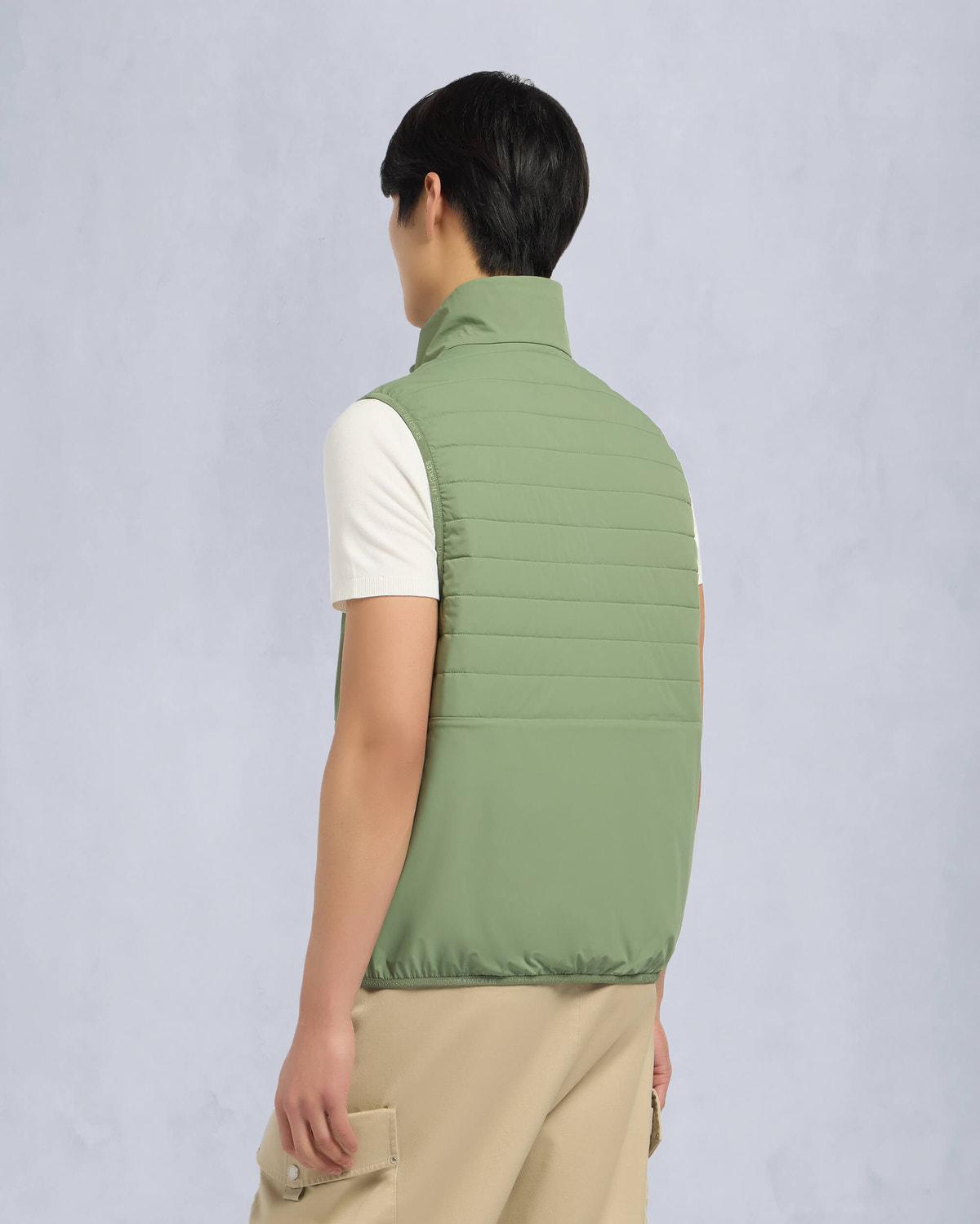 Moose Knuckles Mens Dominion Packable Vest KELP/ACID M15MV452 Back