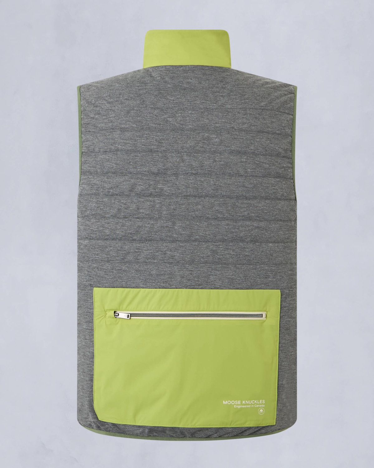 Moose Knuckles Mens Dominion Packable Vest KELP/ACID M15MV452 Detail8