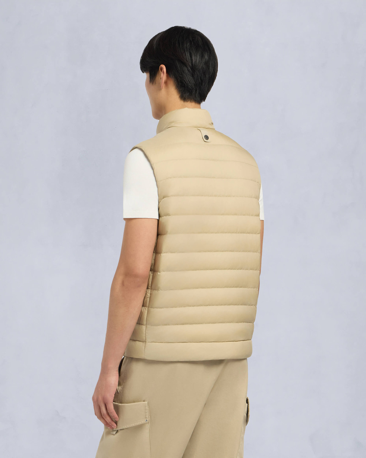 Moose Knuckles Mens Mentana Air Down Vest TANNED M15MV456 Back
