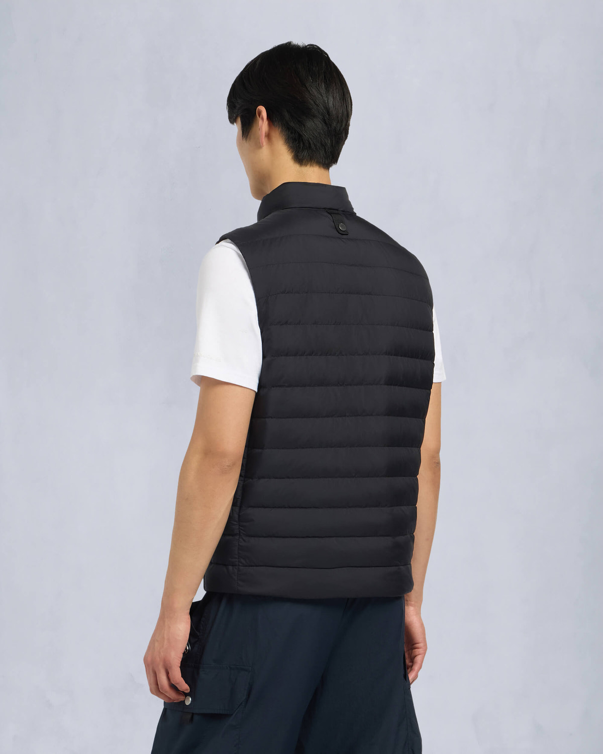 Moose Knuckles Mens Mentana Air Down Vest Black M15MV456 Back