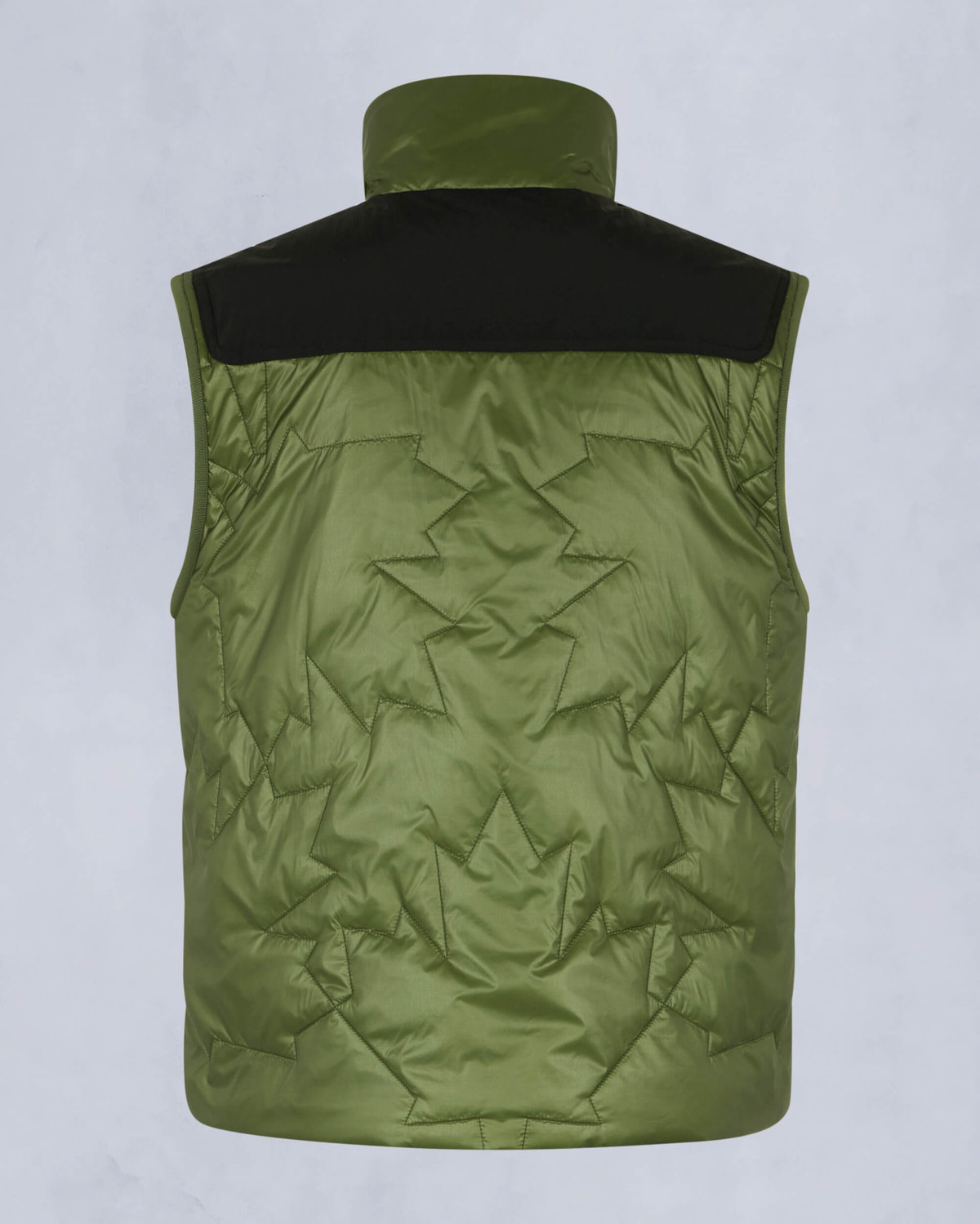Moose Knuckles Mens Leaf Quilt Icon Vest BLACK/KELP M15MV464 Detail2