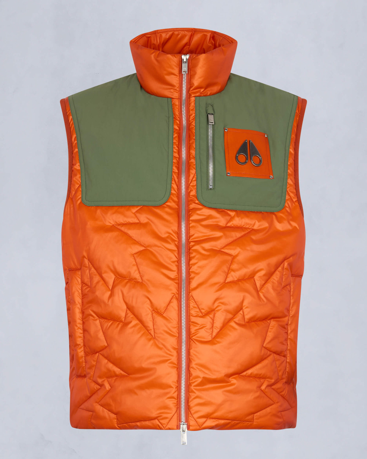 Moose Knuckles Mens Leaf Quilt Icon Vest KELP/ALERT M15MV464 - GM