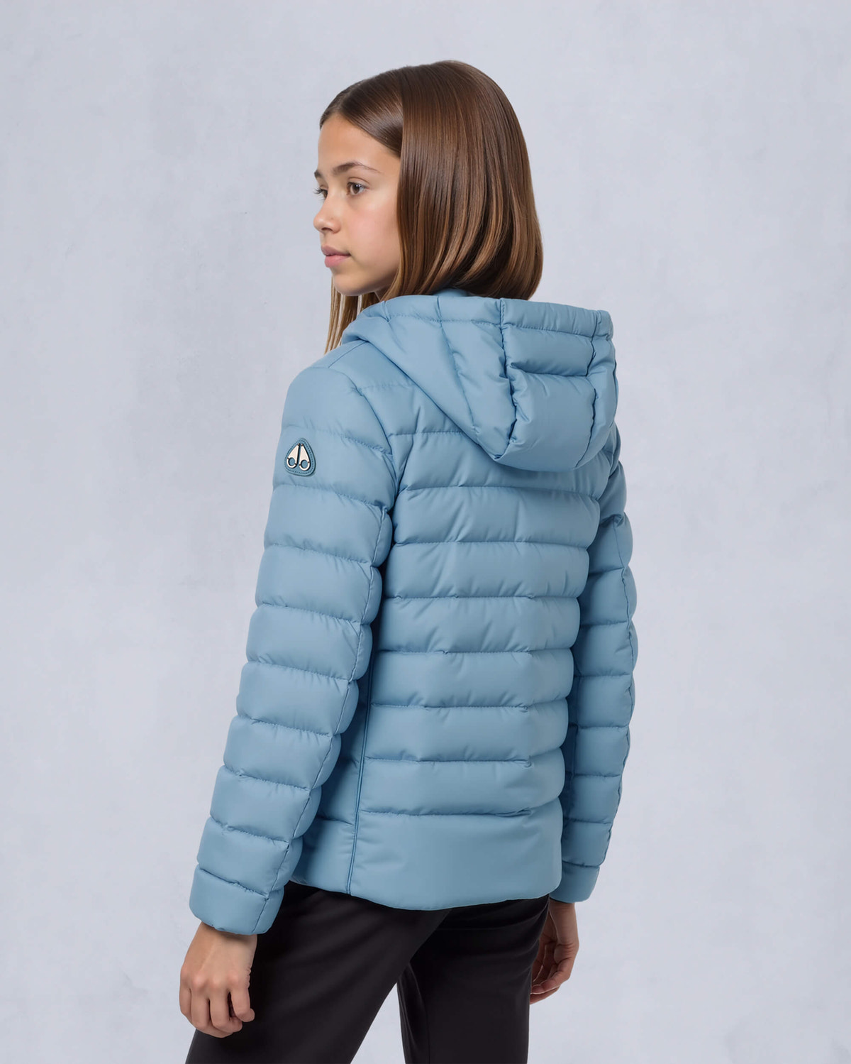 Moose Knuckles Kids Kids Unisex Gregoire Air Down Jacket SEA M15UJ183 Back