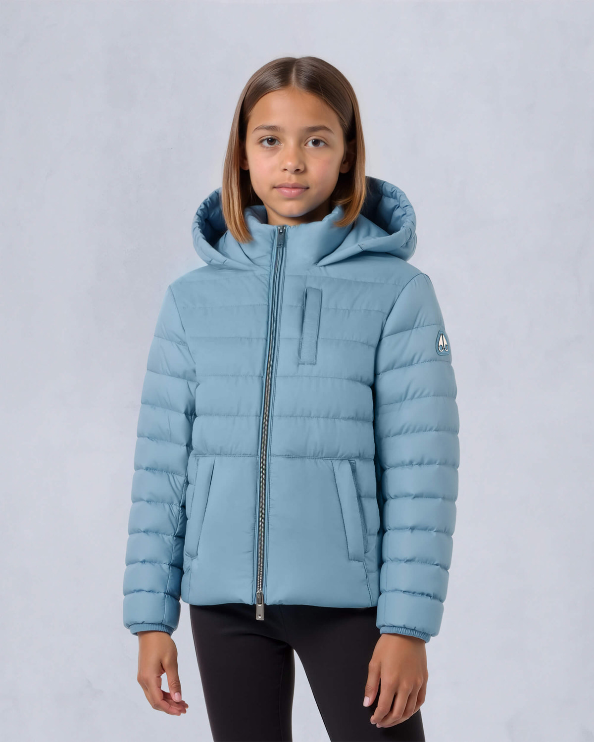 Moose Knuckles Kids Kids Unisex Gregoire Air Down Jacket SEA M15UJ183 Front
