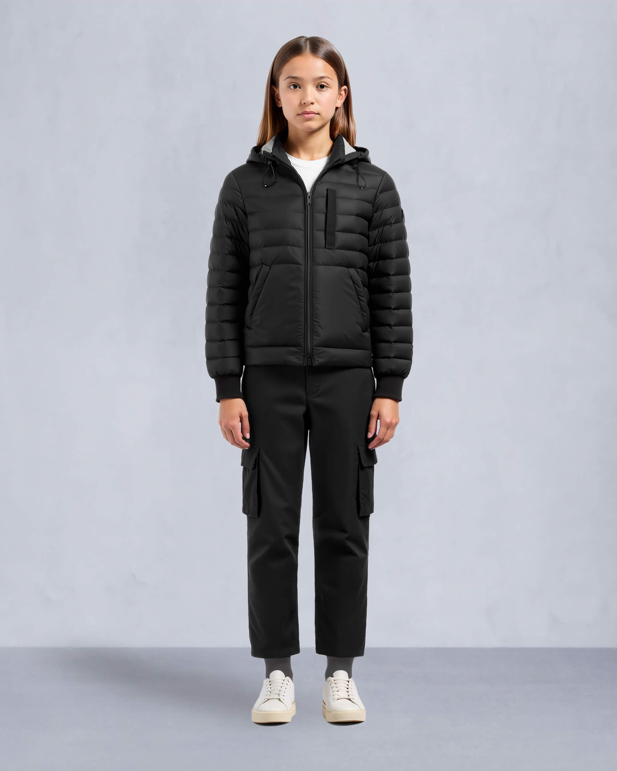 Moose Knuckles Kids Kids Unisex Gregoire Air Down Jacket Black M15UJ183 Detail3