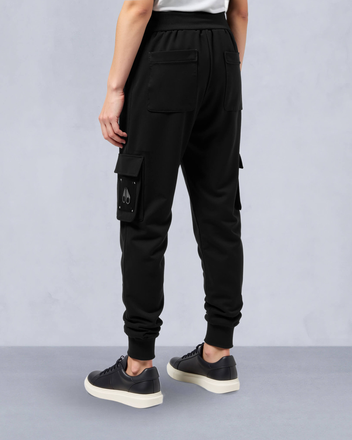 Moose Knuckles Kids Kids Unisex Hartsfield Cargo Joggers Black M15UR789 Detail4