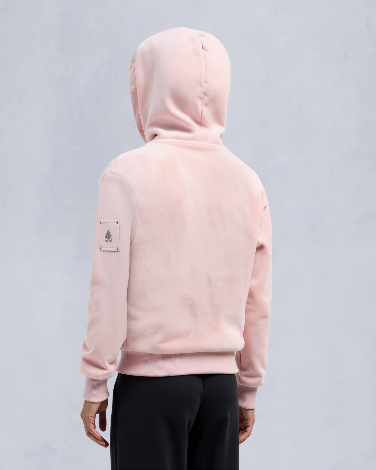 Moose Knuckles Kids Kids Unisex Rosylyn Bunny Hoodie PETAL M15US647 Back
