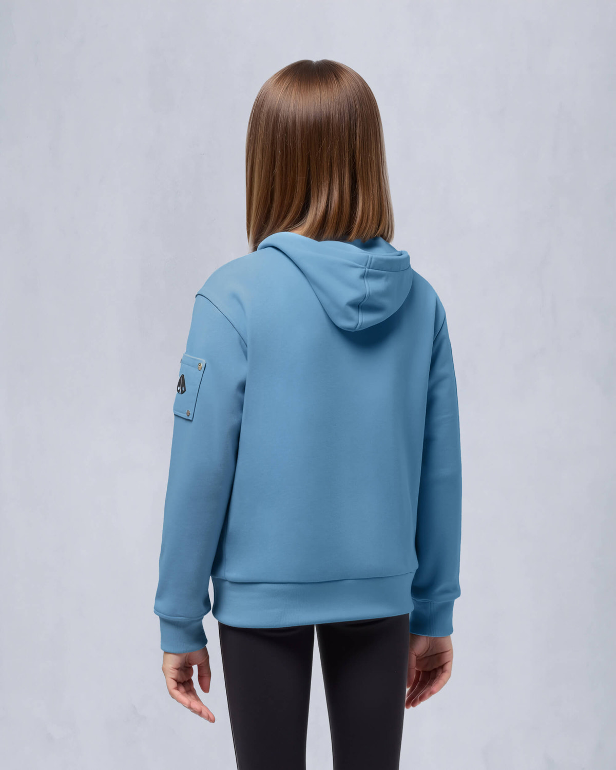 Moose Knuckles Kids Kids Unisex Hartsfield Zip Hoodie SEA M15US708 Detail5