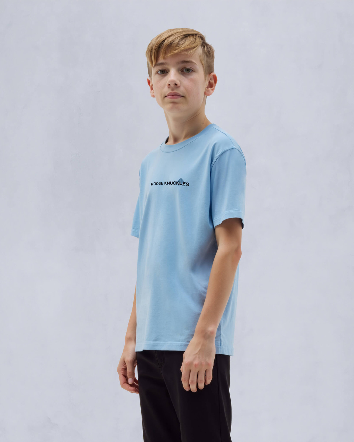 Moose Knuckles Kids Conway T-Shirt SEA M15UT752 Detail4