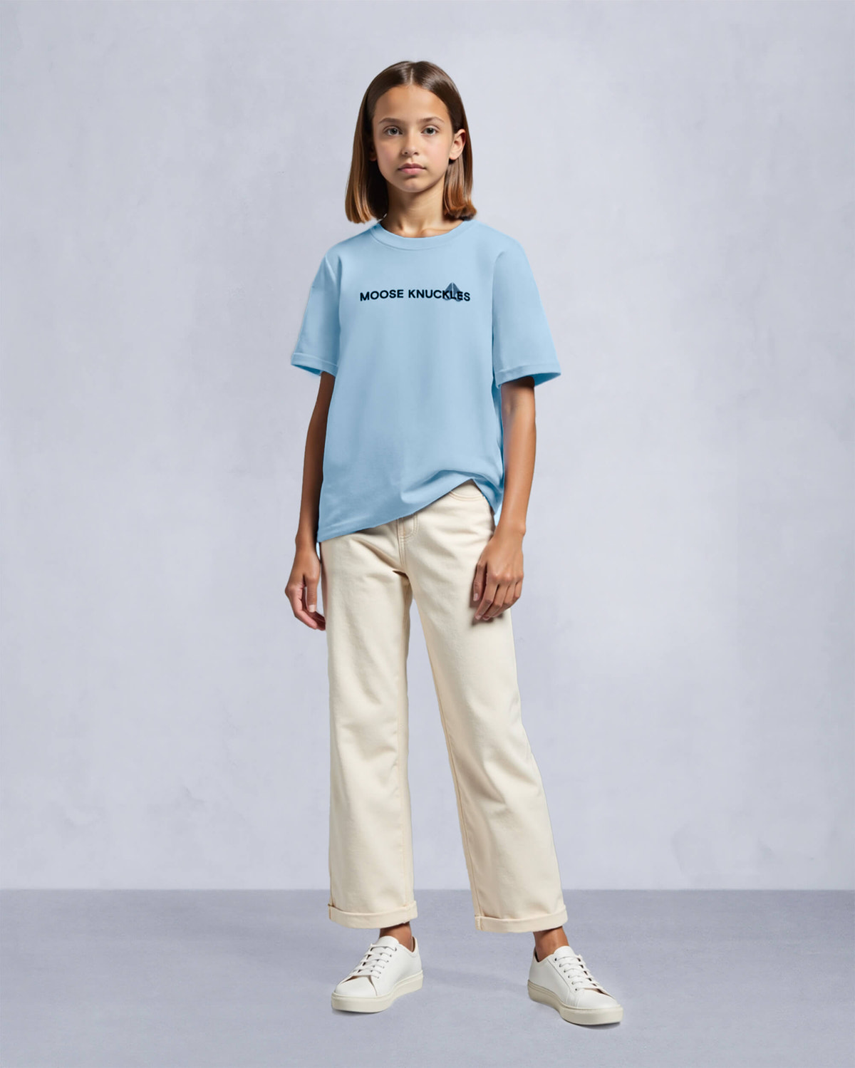 Moose Knuckles Kids Conway T-Shirt SEA M15UT752 Front Category