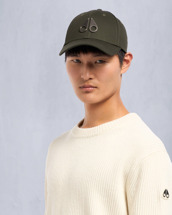Moose Knuckles - M31MA534 - LOGO ICON CAP - ACCESSORIES - Moss - Front