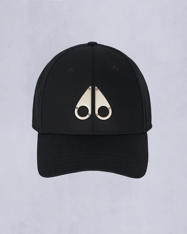 Moose Knuckles - M31MA534 - LOGO ICON CAP - ACCESSORIES - Black / Nickel Logo - Front Category