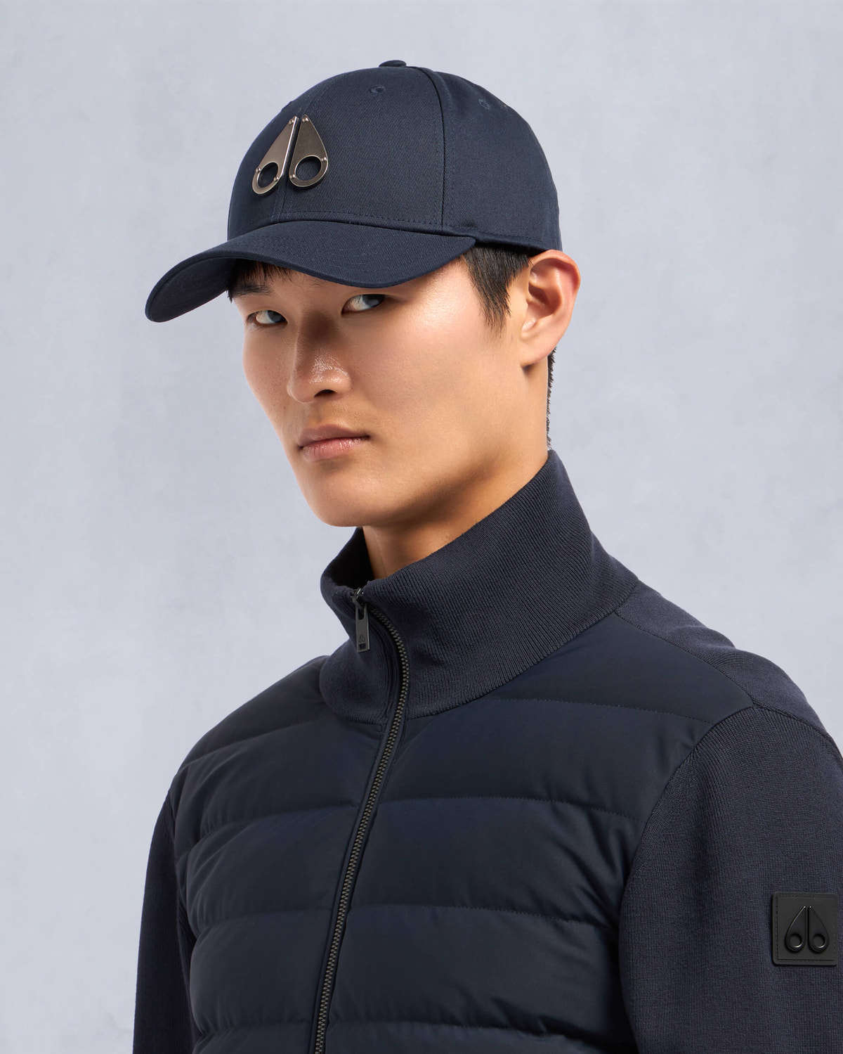 Moose Knuckles - M31MA534 - LOGO ICON CAP - ACCESSORIES - Navy - Front