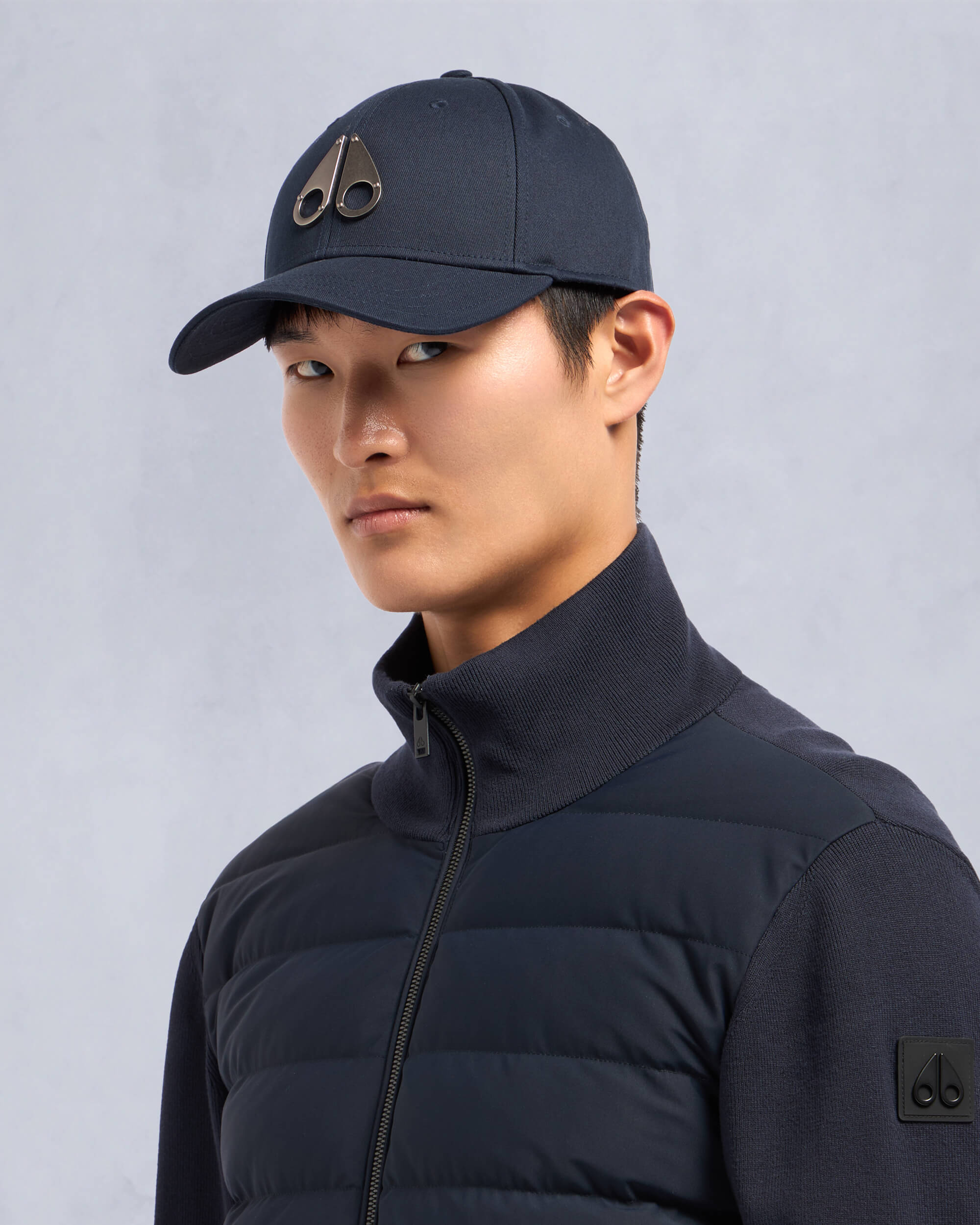 Moose Knuckles - M31MA534 - LOGO ICON CAP - ACCESSORIES - Navy - Front