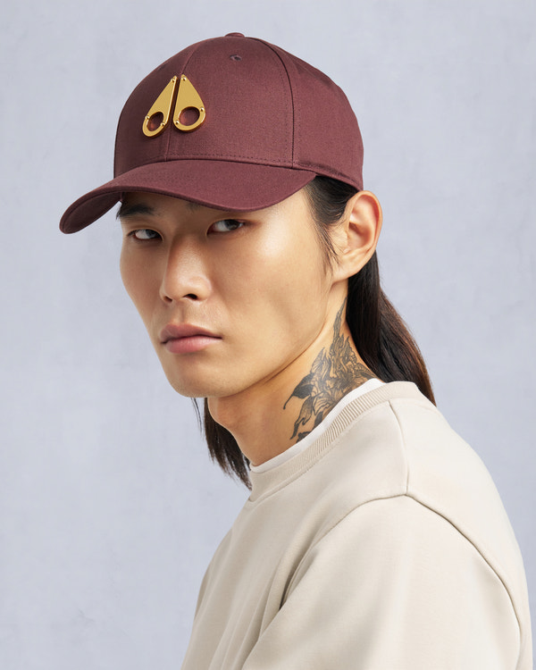 Moose Knuckles - M31MA535 - Gold Logo Icon Cap - ACCESSORIES - - Front Category